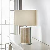 Square Glitter Mirror Table Lamp - Gold