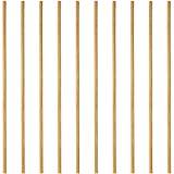 Lifestyle comfort ltd Wooden Broom Handle Stick Wooden Pole for Floor Mop Handle Brush Broom 4ft (48 inches) Long x 15/16" (23/24mm) Diameter Long Wooden Sticks (15/16" (23/24mm), Pack of 10)