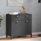 Widnes Wooden Sideboard With 2 Drawers In Anthracite Grey