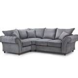 Windsor Grey Left Hand Facing Corner Fullback Sofa
