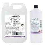 5 Litre + 1 Litre Isopropyl Alcohol 99.9% Pure IPA Disinfectant Cleaner Pack Bottles