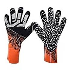 harayaa Goalkeeper Gloves for Adult Sportout Goalie Gloves Anticollision Football Goal Protection Soccer Gloves, Wrist Sports Gloves, orange and black