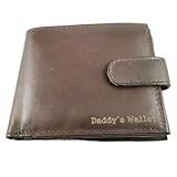 Brown Personalised Wallet Genuine Leather with Coin Compartment