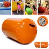 47.2x23.6inch Inflatable Tumbling Oval Mats Airtrack Exercise Tools Gymnastics Air Rolls Balance Fitness Training Roller Beam