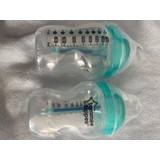 2 x tommee tippee 260ml 9oz bottles newborn anti colic