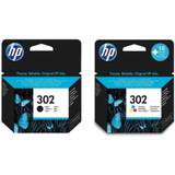 HP 302 Ink Cartridges Multipack Black and Colour F6U66AE F6U65AE Valuepack with Navyred 10