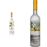 Grey Goose Essences White Peach & Rosemary Vodka Based Spirit, Made with Grey Goose Vodka Infused with Natural Fruit and Botanical Essences, 70cl & Le Citron, Lemon Flavoured Vodka, 70cl