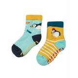 Frugi The National Trust Puffin Grippy Socks - 0-6mths