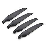 4 Pcs Replacement Propeller/Fit For HY Electric Model Glider Flying Folding Paddle Dia 7-11inch Black Folding Propeller/Fit For RC Airplane Parts (Color : 2 pairs 10x6)