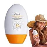 Facial Sunscreen | Facial Body Sunscreen, Whiten Sun Cream Sunblock Skin Sunblock | Soothing Calming Facial Moisturizing Cream for Sensitive Skin Exbert