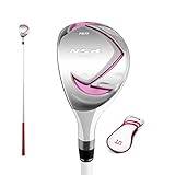 Left Handed Junior Golf Fairway Wood with Golf Headcover, 1/#5 Golf Club Wood for Children- Perfect for Boys Girls Golfers Sports (Pink(#5),Age 3-5)