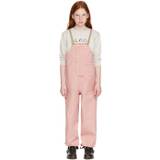 fairechild Kids Pink Dungaree Rain Pants - Crabapple - 2-4Y