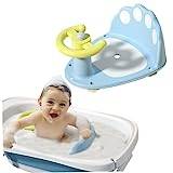 Baby Bath Seat, Infant Bathtub Seat with 4 Suction Cups, Non Slip Baby Bath Chair, Toddler Shower Chair, Baby Bath Support for Babies 6 Months & Up (Blue)