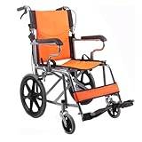 GIADO Transport Wheelchair Folding Carbon Steel Wheel Chair With Handbrake And Footrest Portable Manual Wheelchair