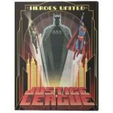 Canvas Print DC Comics - Heroes United, (60 x 80 cm)