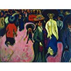 Ernst Ludwig Kirchner Street Dresden - Film Movie Poster - Best Print Art Reproduction Quality Wall Decoration Gift - A4 Poster (11.7/8.3 inch) - (30/21 cm) - Glossy Thick Photo Paper