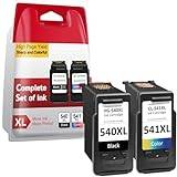 INKYEAH 540 and 541 Ink Cartridges XL, PG-540 CL-541 Replacement for Canon Ink Cartridges 540 and 541, Printer Ink 540 541 XL for PIXMA TS5150 TS5151 MX475 MG3650s MG3600 MG3650 MG4250 MG3200 MG3550