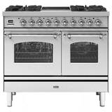 Ilve PD10INE3SS 100cm Milano Mixed Fuel Range Cooker - STAINLESS STEEL
