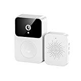 QHYXT Ring Doorbell Video Doorbell Visual Intercom Night Vision Wireless Remote HD 480P Security Protection Chime Bells Camera Smart Door Bell