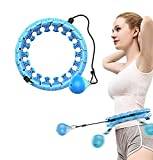 Adjustable Weight Auto-Spinning Ball for Exercise 24 Detachable Knots Abdomen Fitness Weighted Massage Hoop Weight Loss Hoops INNOPICS Weighted Smart Hoola Hoops for Adults and Kids 