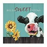 Vinyl Wall Quotes Stickers Hello Sweet Cheeks DIY Words Letter Stickers Home Decorations Distressed Oil Painting Wall Decals Stickers for Nursery Bathroom Playroom Tumblers
