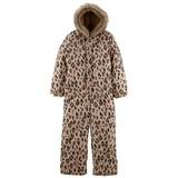 Carter's Kid Girls Leopard Fleece-Lined Snowsuit 6 Brown