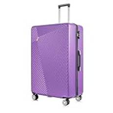 FLYMAX XL 32" Extra Large 4 Wheel Suitcases Spinner Lightweight Luggage ABS Travel Cases Purple