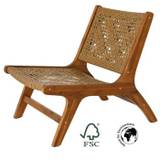 Lounge chair verona wicker – Natural