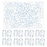 GORGECRAFT 1 Box 90Pcs Kitchen Sink Rack Feet, Replacement Rubber Feet Scratch Kitchen Rack Protector Accessories for Sink Grid Drain Basket Dish Drainers Utensil Holders, Clear
