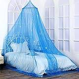 Bed Canopy with Glowing Ocean Animals in The Dark, Bed Curtain for Baby Cot, Kids Bed & Toddler Bed, Single & Double Bed, Mosquito Net Canopy for Girls or Boys Room, Fire Retardant Fabric
