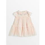 Pink Floral Tulle Party Dress 12-18 months