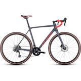 Cube Cross Race Pro Cyclocross Bike (2023), Grey/Red
