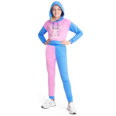Disney Stitch Hoodie for Girls, Cropped Sweatshirt Kids Tracksuit, Stitch Gifts - 11/12 Years