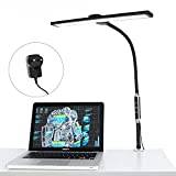 CeSunlight Workbench Light, Led Desk Lamp with Clamp, 14W, 1700LMS, CRI>90, 5 Color Modes, 10%-100% Brightness Range, 27.5 Inches Lamp Height, 0.5H Timer, Task Lamp with Remote