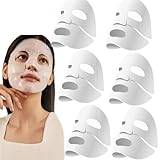 Bio-Collagen Real Deep Mask,Collagen Face Mask,Pure Collagen Films Deep Hydrating Firming Overnight Hydrogel Mask,Hydrating Overnight Mask,Pore Minimizing,Improve Elasticity and Wrinkle (6 Pcs)