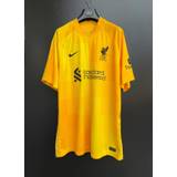 2021-2022 Liverpool Away Goalkeeper Shirt Jersey Yellow Kit, Men's (Size XL)