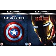 Marvel Studios Captain America 4K Ultra-HD Trilogy [4K Blu-ray] [2019] [Region Free] & Iron Man 4K Ultra-HD Trilogy [Blu-ray] [2019] [Region Free]