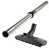 SPARES2GO Adjustable Telescopic Pipe Rod and Carpet/Hard Floor Brush Head Compatible with NUMATIC Henry Hetty Vacuum Cleaner (32mm)