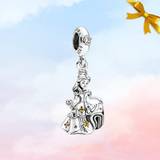 Beauty and the Beast Dancing Belle Dangle Charm * New Genuine S925 Silver Charm for Pandora Bracelet * Necklace Pendant * Best Gift for Her