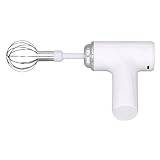 Wire Hand Whisk, Adjustable Speed Electric Hand Mixer for Home (White)