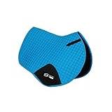 S-Products HORSE RIDING FULL JUMPING EVENT SQUARE SADDLE PAD CLOTH NUMNAH FLEECE LINING (Full, Blue)