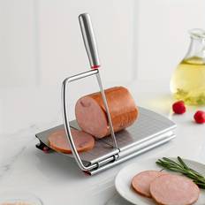 1pc Cheese Slicer, Stainless Steel Cheess Cutter, Adjustable Thickened Cheese Cutter, Effortlessly Cheess Slicer For Butter, And Ham, Kitchen Gadget, Easy And Accurate Slicing