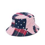 Gymboree | Unisex | Kids Madras Reversible Bucket Hat - American Cutie | Size 6-8 | 100% Cotton Poplin