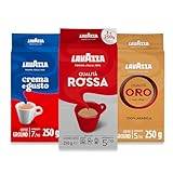 Lavazza Ground Coffee - Oro, Rossa & Crema Gusto - 3 Pack