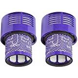 Funmo 2 Packs V10 Replacement Filter for Dyson,Dyson Filter,V10 Animal Filter for Dyson V10 SV12 Cordless Cyclone Animal Absolute Washable