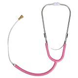 Pink Binaural Listening Stethoscope for Testing Sound Quality of Hearing Aids with Comprehensive Volume and Noise Detection, Lightweight and Convenient to Use