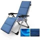 LXMBHAM Classic Lounge Chairs Sun Lounger/Outdoor Zero Gravity Sun Chairs, Patio Recliner Beach Garden Camping Folding Lounge Chair Support 200kg with Cushions,Sunlounger Warm as ever