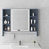 MEFFEE Bathroom mirror with storage,cabinet,wall mounted,bathroom cabinets,wall mirror,storage shelf with 3 shelves,storage organizer,kitchen cabinet