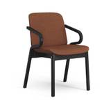 SWEDESE Amstelle armchair - Black ash, ecriture 0570 Red Designer Furniture From Holloways Of Ludlow