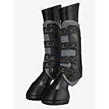 LeMieux Ultra Mesh Snug Support Horse Boots - Protective Gear and Training Equipment - Equine Boots, Wraps & Accessories (Grey/Hind Large)